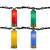 Set of 10 Multi-Color Shotgun Shell Novelty Christmas Lights - 7.5 ft Green Wire - IMAGE 1