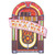 Club Pack of 12 Red Vintage-Style 50's Rock and Roll Juke Box Cutout Decorations 36" - IMAGE 1