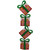 Lighted Tinsel Stacked Gift Boxes Outdoor Christmas Decoration - 44" - Clear Lights - IMAGE 1