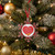 Snowflake "Sugar Daddy" Candy Logo Christmas Ornament - 3.5" - Red and Silver - IMAGE 2