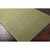 12' x 15' Green Solid Hand-Loomed Wool Area Throw Rug