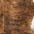 7' x 7' Brown and Black Contemporary Hand Crafted Square Area Throw Rug - IMAGE 2