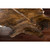 7' x 7' Brown and Black Contemporary Hand Crafted Square Area Throw Rug - IMAGE 3