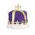 Club Pack of Purple Royal King's Crown Party Hats - IMAGE 1