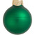 Large Matte Finish Glass Christmas Ball Ornaments - 6" (150mm) - Green -2ct - IMAGE 2