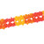 Pageant Tissue Paper Garland - 14.5' - Yellow, Orange and Red - Pack of 12 - IMAGE 4