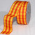 Yellow and Orange Gingham Wired Woven Edge Craft Ribbon 1.5" x 27 Yards - IMAGE 1