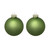Matte Glass Christmas Ball Ornaments - 6" (150mm) - Green Lime - 2ct - IMAGE 2