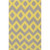 5' x 8' Diamond Melts Yellow and Taupe Gray Hand Woven Wool Area Throw Rug - IMAGE 1