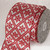 Silver and Red Christmas Snowflake Wired Craft Ribbon 5" x 20 Yards - IMAGE 1