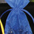 12.5" Sheer Blue Contemporary Tall Tie Gift Bag - IMAGE 1