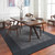 7.5' x 9.5' Jet Black and Anchor Gray Hand Loomed Rectangular Area Throw Rug - IMAGE 2