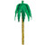 Pack of 6 Green and Gold Tropical Giant Royal Palm Hanging Party Decors 9.25' - IMAGE 1