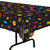 Neon Pixelated Characters Disposable Tablecloth - 108'' - Multicolor - Pack of 12 - IMAGE 4