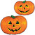 Smiling Jack-O-Lantern Halloween Cutouts - 25" - Orange and Yellow - Club pack of 12 - IMAGE 2