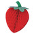 Club Pack of 36 Delicious Honeycomb Tissue Strawberry Hanging Decorations 8" - IMAGE 1