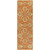 3' x 12' Cornelian Terracotta Red and Brown Hand Tufted Floral Wool Area Throw Rug Runner - IMAGE 1