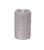 5.25" Pre-Lit Silver Glittering Flameless LED Christmas Pillar Candle - IMAGE 1