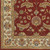 8' x 10' Maroon and Brown Contemporary Hand Tufted Floral Oval Wool Area Throw Rug - IMAGE 6