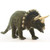 Handcrafted Soft Plush Triceratops Stuffed Animal 20" - Set of 3 - Green - IMAGE 1