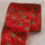 Red and Green Christmas Poinsettia Wired Craft Ribbon 4" x 20 Yards - IMAGE 1