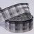 Gray and Black Plaid Wired Craft Ribbon 1.5" x 50 Yards - IMAGE 2