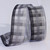 Gray and Black Plaid Wired Craft Ribbon 1.5" x 50 Yards - IMAGE 1