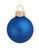 12ct Blue Matte Glass Christmas Ball Ornaments 2.75" (65mm) - IMAGE 1