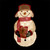 28.5" White Lighted Plush Glittered Snowman with Gift Christmas Yard Art Decoration - IMAGE 2