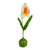 19" Green and Orange Floral Spring Artificial Tabletop Decor - IMAGE 2
