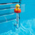 Set of 4 White and Orange Baby Floating Swimming Pool Thermometers with Cords 9.5" - IMAGE 6