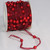 Burgundy Red Narrow Organdy Contemporary Craft Ribbon with Pearls 9.5mm x 27 Yards - IMAGE 1