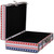 17.5" Stars and Stripes Patriotic Decorative Luggage Trunks - Red, White and Blue - Set of 2