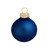 Matte Finish Christmas Ball Ornaments - 2" (50mm) - Midnight Blue - 28ct - IMAGE 1