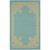 8' x 11' Aqua Blue and Lime Green Hand Woven Area Throw Rug - IMAGE 1