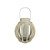 14.75" Seaside Treasures Rustic Chic Drift Wood Sphere and Glass Hurricane Pillar Candle Lantern - IMAGE 1
