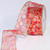 Red Sheer Star Wired Craft Ribbon 2" x 20 Yards - IMAGE 1