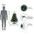 Pre-Lit Medium Blackwater Fir Artificial Christmas Tree - 3' - Clear Lights - IMAGE 3