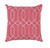 20" Pink and Gray Geometric Square Throw Pillow - Down Filler - IMAGE 1