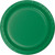 Disposable Round Dinner Party Paper Plates - 9" - Emerald Green - Club Pack of 96 - IMAGE 1