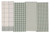 Set of 4 Sage Green and White Checkered Rectangular Dish Towels 28" - IMAGE 1