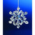 Icy Small Snowflake Christmas Ornament - 3.5" - Club Pack of 12 - IMAGE 2