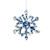 Icy Small Snowflake Christmas Ornament - 3.5" - Club Pack of 12 - IMAGE 1