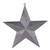 23" Commercial Size Pewter-colored Glitter 5-Pointed Star Christmas Ornament - IMAGE 1