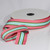 Pink and Green Striped Woven Grosgrain Craft Ribbon 1.5" x 55 Yards - IMAGE 2