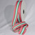 Pink and Green Striped Woven Grosgrain Craft Ribbon 1.5" x 55 Yards - IMAGE 1