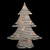 LED Lighted Glitter Christmas Tree - 18.5" - Cream - Warm White Lights - IMAGE 2