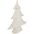 LED Lighted Glitter Christmas Tree - 18.5" - Cream - Warm White Lights - IMAGE 4