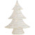 LED Lighted Glitter Christmas Tree - 18.5" - Cream - Warm White Lights - IMAGE 1