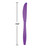 Club Pack of 288 Amethyst Purple Contemporary Heavy-Duty Party Knives 7.5" - IMAGE 2